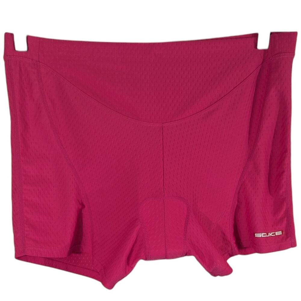Souke Cycling Shorts Womens 3XL Pink Nylon Spandex Blend Padded Liner